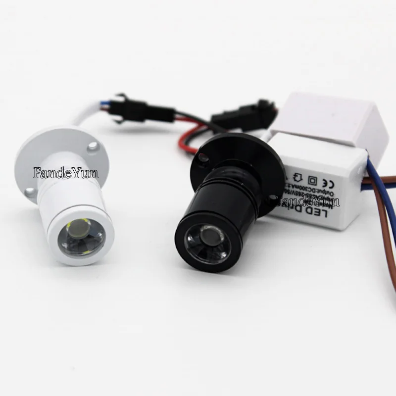 Светодиодный мини-светильник для шкафа 1 Вт 3 лампа подсветки 12 В постоянного тока