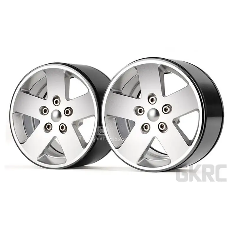 2,2 дюймов металлический обод ступицы колеса Beadlock для 1/10 Rc Гусеничный автомобиль Trx4 Defender Bronco Rc4wd D90 D110 осевой Scx10 90046 Jimny Cfx Vs4 - Цвет: 2PCS
