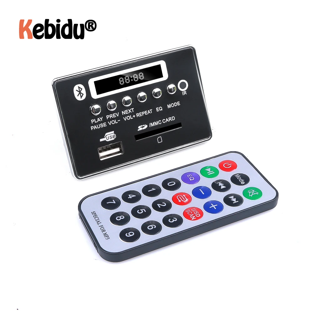 Mp3 плеер DC 5V Автомобильный Bluetooth MP3 WMA FM декодер плата аудио модуль USB радио