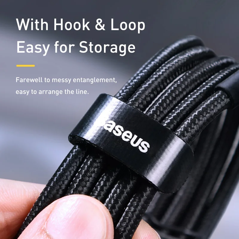 Baseus USB C к Type кабель 5A 100 Вт PD Быстрая зарядка 4 0 c для Xiaomi mi 10 8 Pro Samsung S20 Plus Ultra