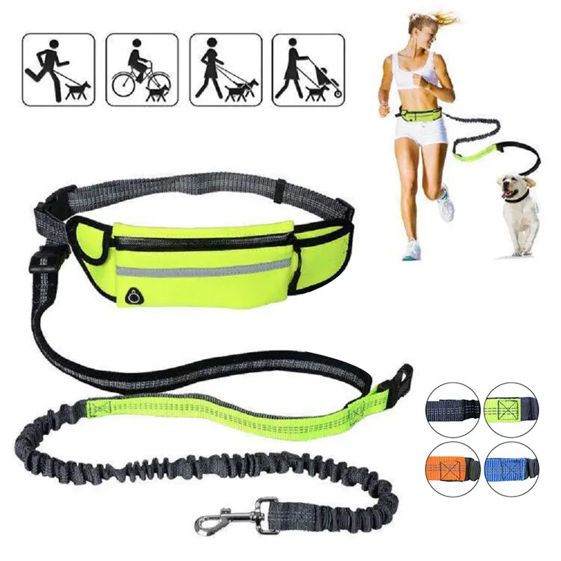 Водонепроницаемый Эластичный поводок для собак пояс бега с поддержкой Hands Free