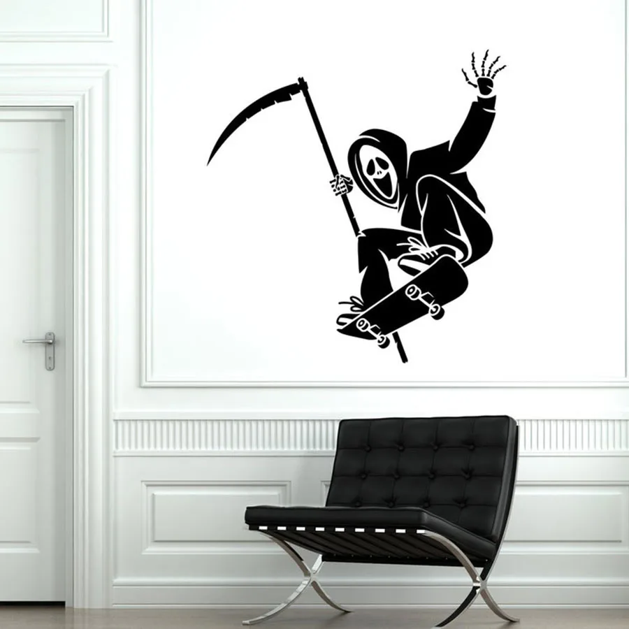 Скейтборд настенные наклейки для скейтбординга уличные спортивные забавные