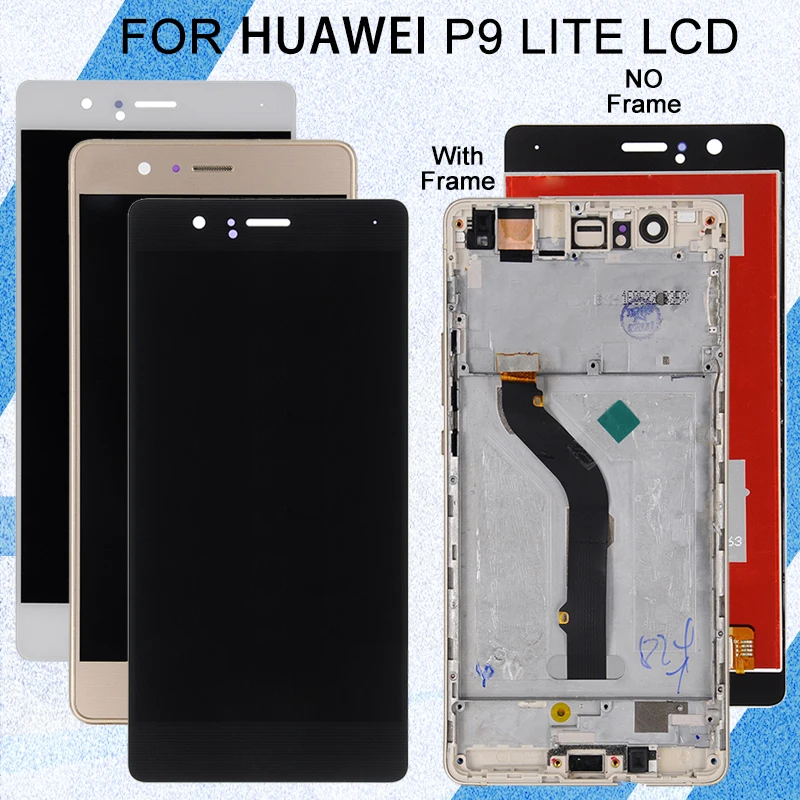 Catteny для Huawei P9 Lite ЖК дисплей с сенсорной панелью стекло экран дигитайзер сборка