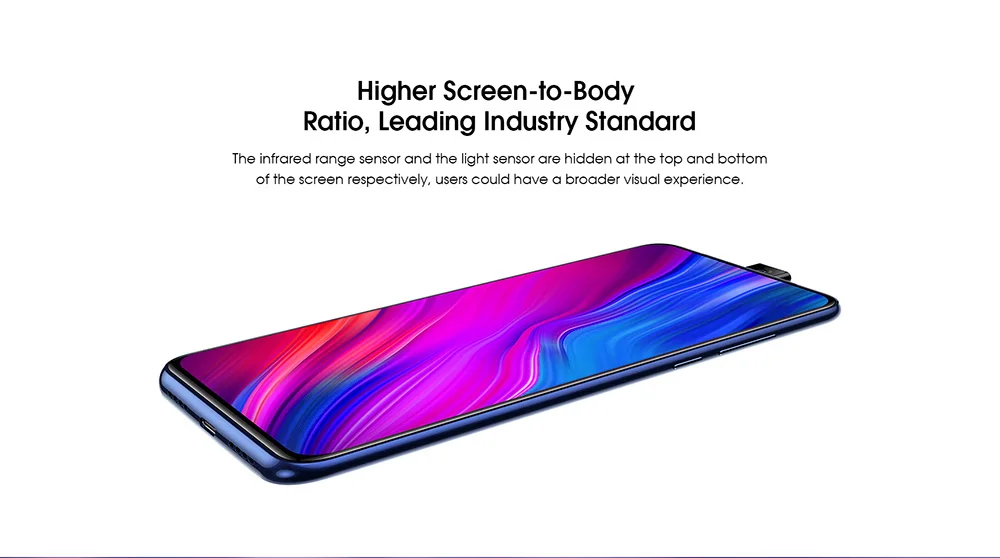 Elephone PX 4G смартфон 6,5 дюймов FHD полноэкранный Восьмиядерный 4 Гб ОЗУ 64 Гб ПЗУ 16 МП всплывающая камера Android 9,0 type C мобильный телефон