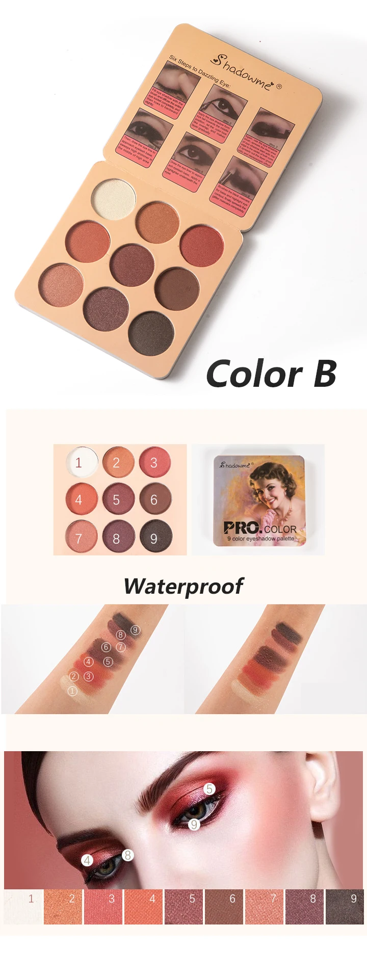 Matte Eyeshadow Palette Nude Minerals Professional Eye Shadow Powder Pigment Cosmetic Waterproof Matte Makeup Eyeshadow Pallete