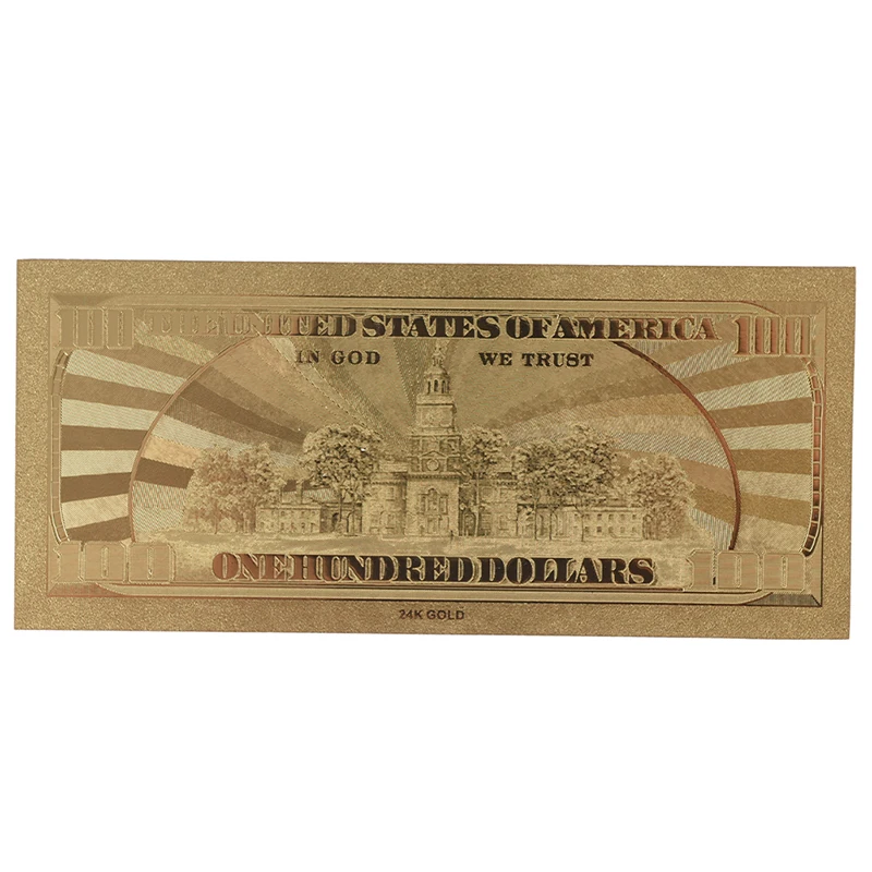 10 шт. США 100 стандартная валюта банкноты бумажные монеты медаль 24k |