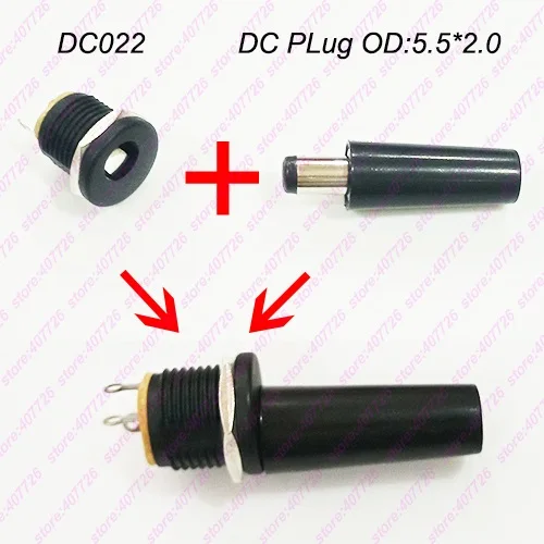 10pcs/lot General Female DC connector Power Jack Socket Terminal PIN2.0*O.D.5.5mm/PIN1.3*O.D.3.5mm DC-021/022/022C/022D | Обустройство