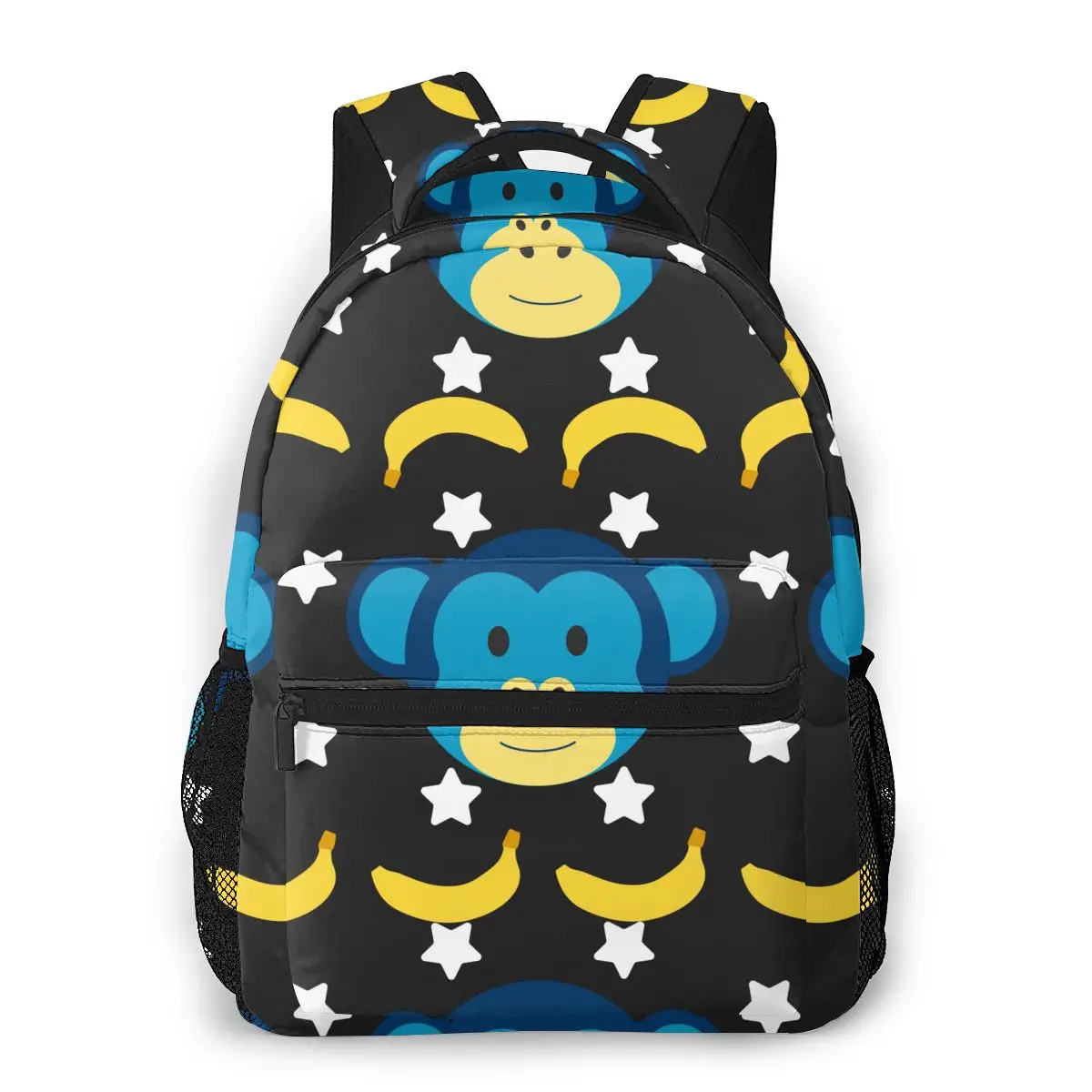 

Doodle Monkey Pattern Casual Daypack Travel School Bag with Pockets for Women College