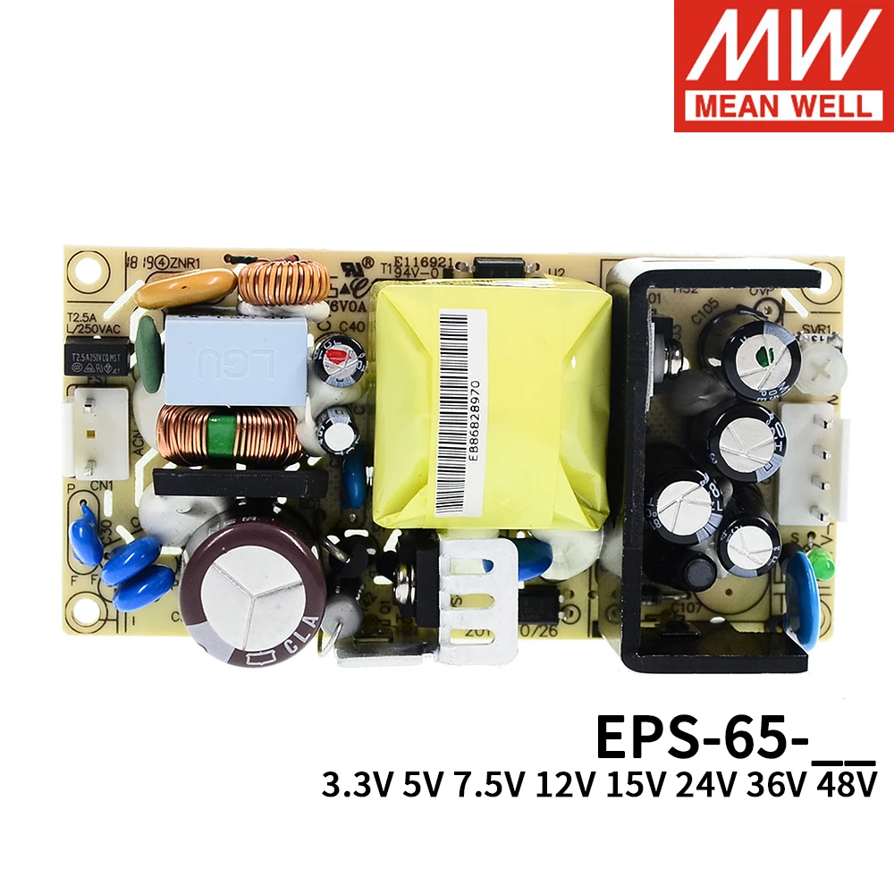 Бренд Mean Well представляет EPS PCB Тип один Выход Питание EPS-15W 25 Вт 35 45 65W 3 V 5V 7 5 12V 15V 24V 27V