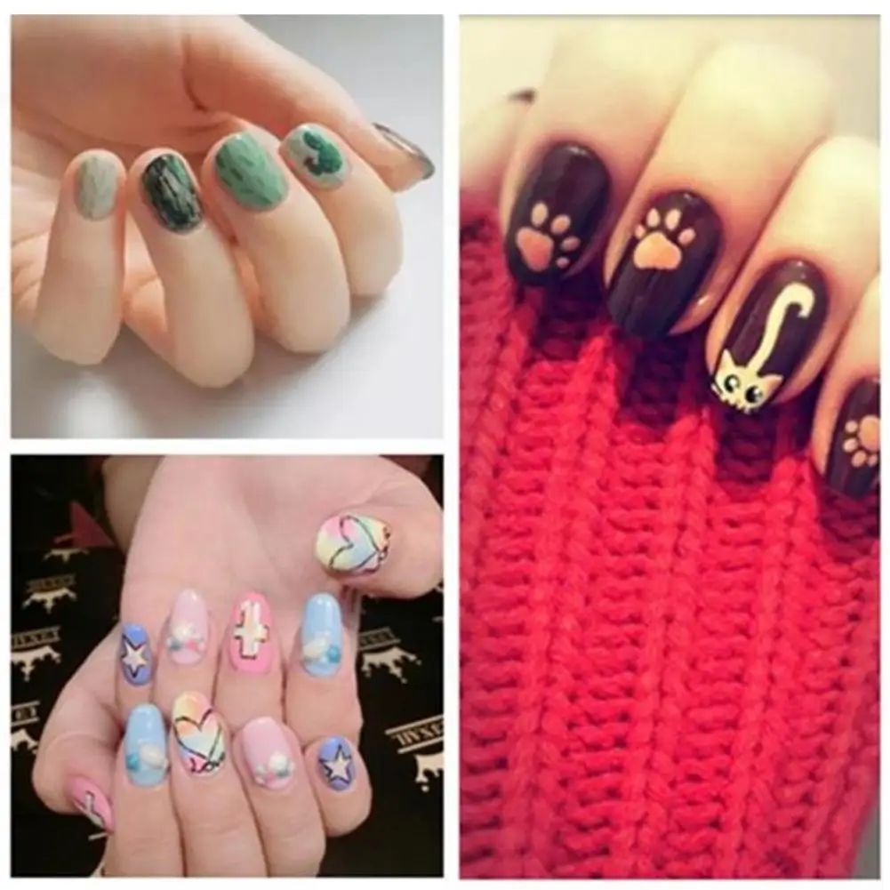 Нейлоновая кисть-ручка для ногтей с эффектом омбре | Красота и здоровье