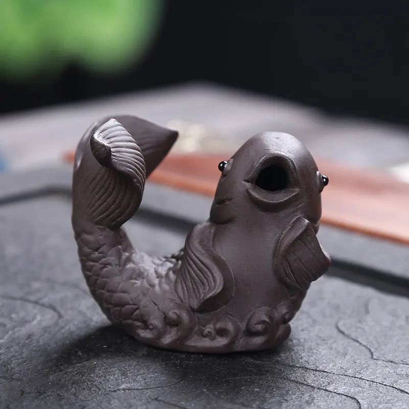 Креативный Фиолетовый Глиняный чай домашний декор чайный домик настольное