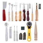Набор инструментов для кожевенного ремесла, ручной кожевенный резак, автоматический ремень, пробойник, филировочное лезвие, филировочный нож, наконечники пальцев
