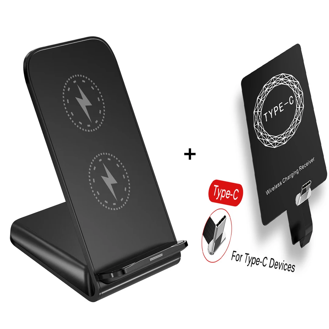 

Universal 10W Qi Wireless Charger Stand Receiver Coil Kit For iPhone13 12 11 8 7 Apple Charging Dock Station For Samsung Xiaomi