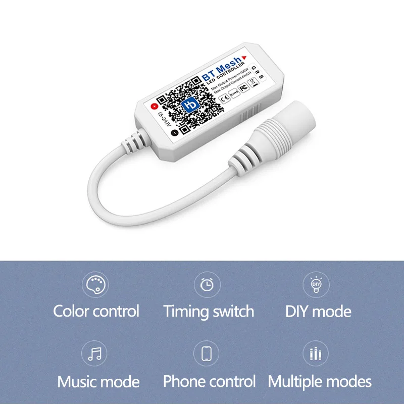 Bluetooth-контроллер для светодиодной ленты 5 В 12 24 | Лампы и освещение