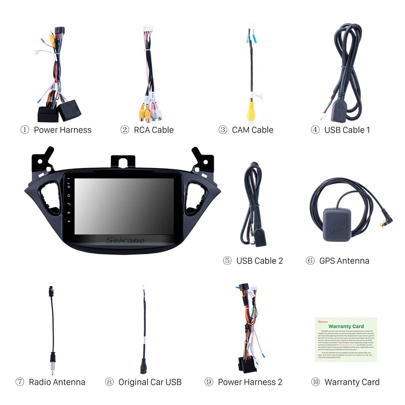 Seicane 8 дюймов 2din Android 8,1 для Opel Corsa-/Opel Adam 2013- Автомобильный GPS; Мультимедийный проигрыватель Поддержка Радио-зеркальная связь