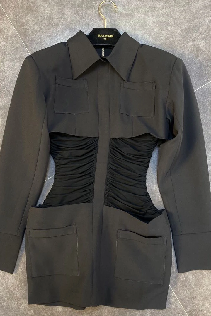 

2021 Black Turn-down Collar Women Blazers Long Sleeve Korean Fashion Patchwork Ruffles Vintage Female Coat Tide