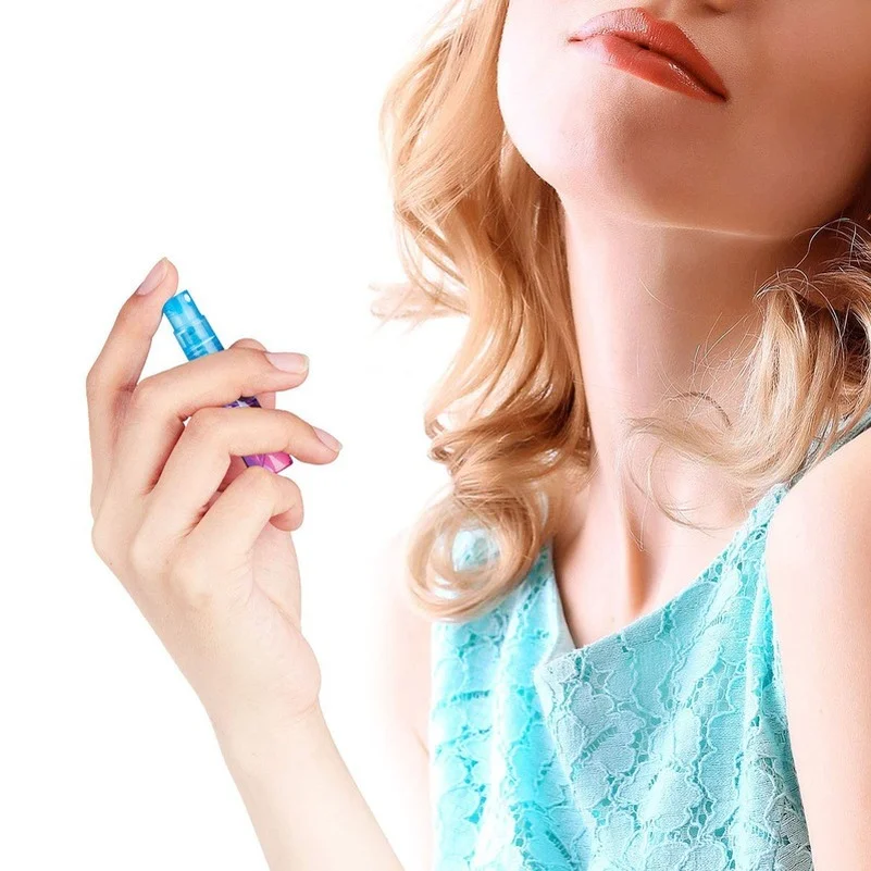 

5pcs 5ML Glass Travel Gradient Perfume Bottle Atomizer Pressed Pump Spray Bottle Liquid Container Empty Spray Refillable Bottle