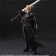 28 см Play Arts Kai Cloud Strife Final Fantasy VII аниме игрушки Фигурки ПВХ Модель