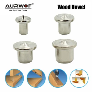 LAVIE 4pcs Woodworking Log Locator Dowel Furniture Positioning Tools Tenon Top Logs Wooden Pin Center Punch Accessories DB05005