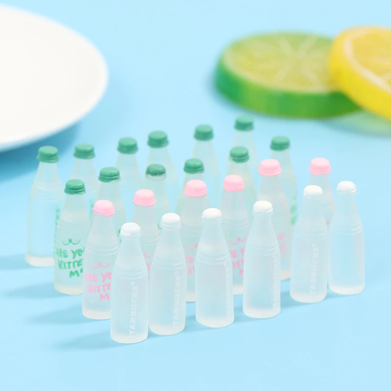 

Новые 6 шт./компл. Мини бутылки для воды бутылка для напитков кукольный домик миниатюрные кукольные кухонные принадлежности