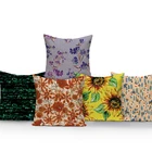 Растительный принт Pilow крышка мультфильм Стиль декоративные подушки в форме цветов Чехол Декор 45x45 подушка в виде подсолнечника в автомобиле для диванов