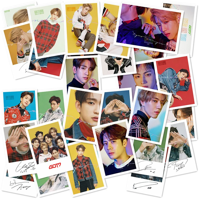 Kpop GOT7 Eight Mini альбом &ltEyes On You&gt Polaroid Photo Lomo Card K-POP Fans Gifts металлическая коробка 30