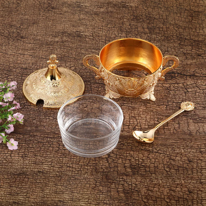 Кухонная банка для приправ в европейском стиле коробка соли и специй с резьбой из