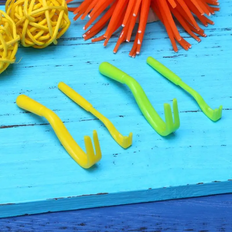 2 шт./компл. крюк желтый и зеленый цвета Пластик Портативный Tick Twister Remover лошадь