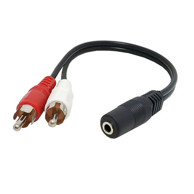 Композитный кабель Geartronics RCA штекер 2 на гнездо 3 5 мм Aux аудио разъем для наушников
