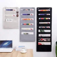 3 6 9 Pockets Wall Hanging Storage Bags Book Keys Mobile Phone Door Organizer Pouch Bedroom Dormitory Office Container