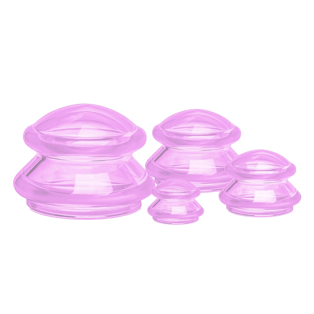 

Silicone Vacuum Massage Body Cups Physiotherapy Banks Suction Cup Anti Cellulite Facial Cupping Therapy Set Relaxation Body Care