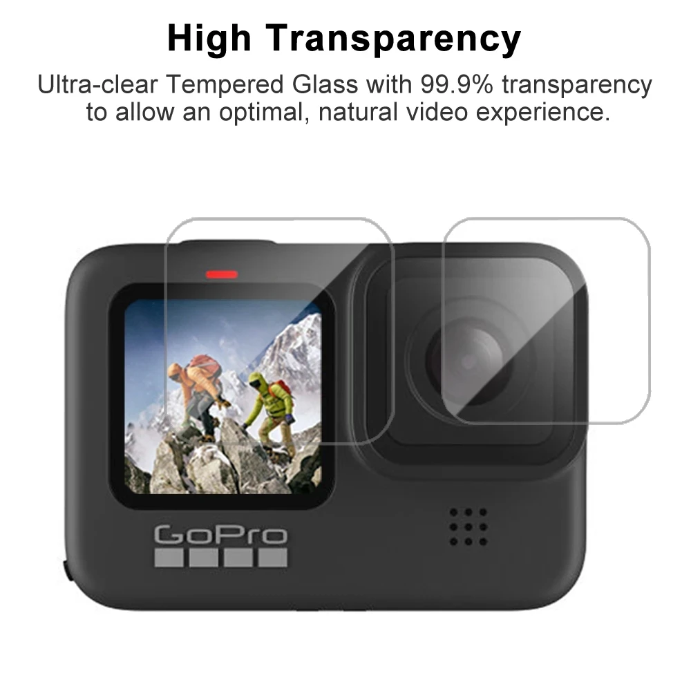 

Защитная пленка для объектива Gopro 10 аксессуары закаленное стекло Защита экрана чехол для GoPro Hero 10