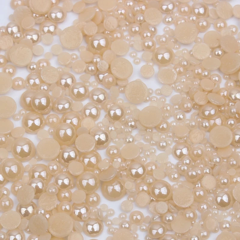 Смешанный Размер 2 мм 8 круглый керамический горный хрусталь 1000 шт./лот яркое