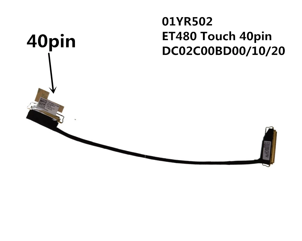 Новый ЖК-/светодиодный кабель для ноутбука Lenovo Thinkpad T480 A485 01YR502 DC02C00BD00 DC02C00BD10 01YR501