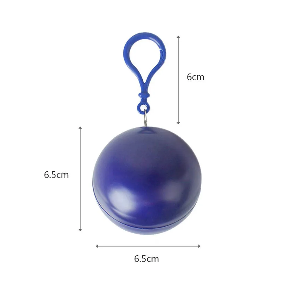 Одноразовый дождевик уплотненный портативный Дождевик Пончо унисекс брелок мяч