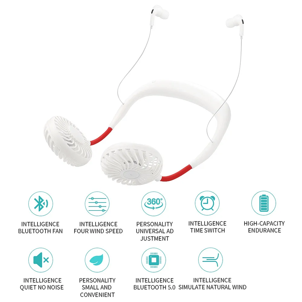 Bluetooth гарнитура Q6 мобильный телефон с подвесным горлышком|Вентиляторы| |