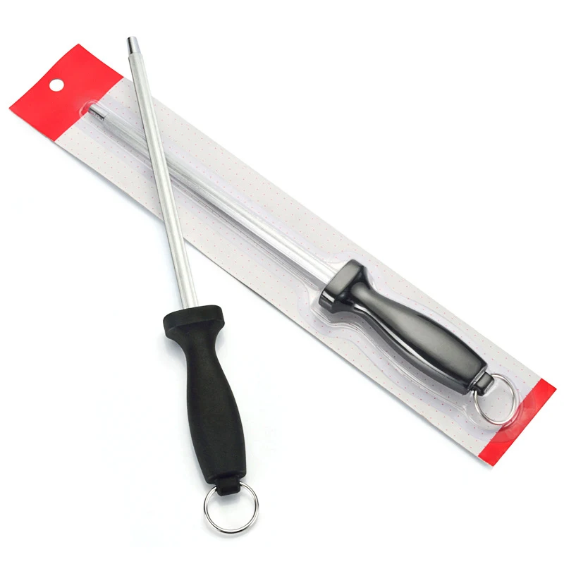 

1pcs 31cm knife sharpener Sharpening High carbon steel Rod ABS Handle Honing Knife Sharpener for Knives Sharpening steel musat