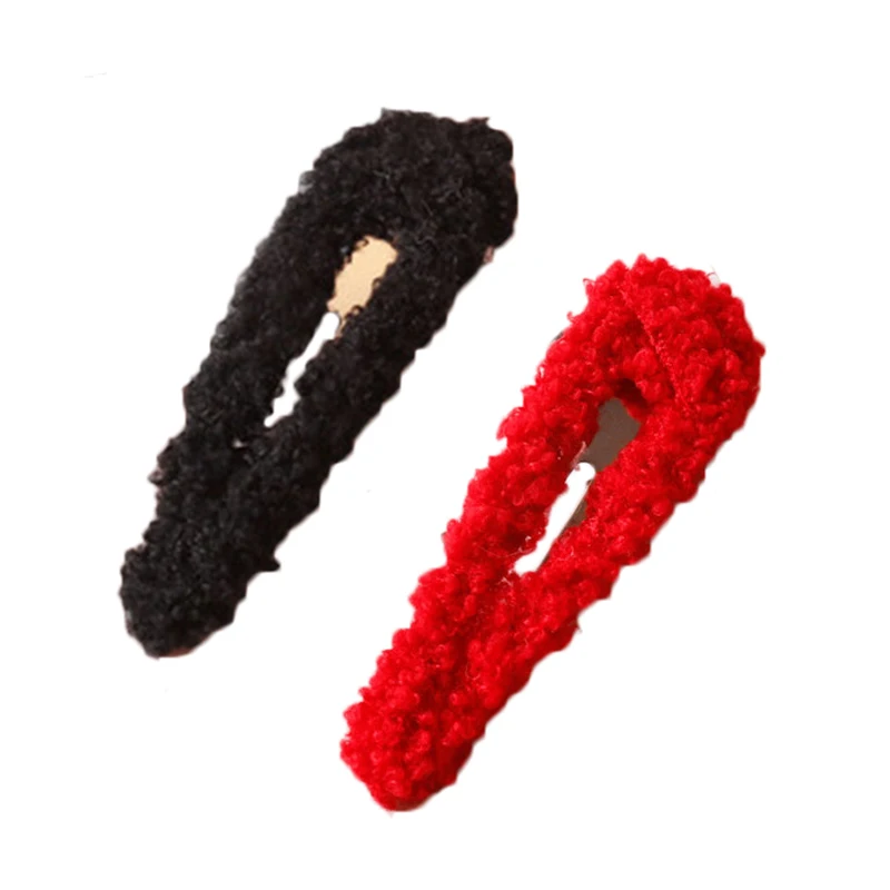 Милые плюшевые модные ВВ заколки для волос милые женщин девочек аксессуары