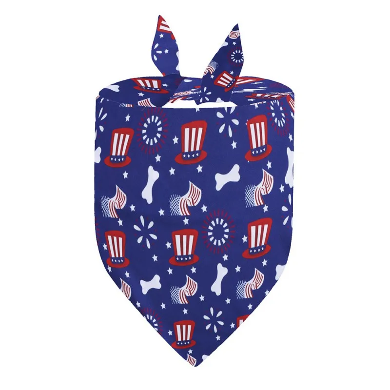 

Pet Bandana 4th July Pet Products American Independence Day Dog Bandanas Scarf Small Dogs Cats Puppy Bibs