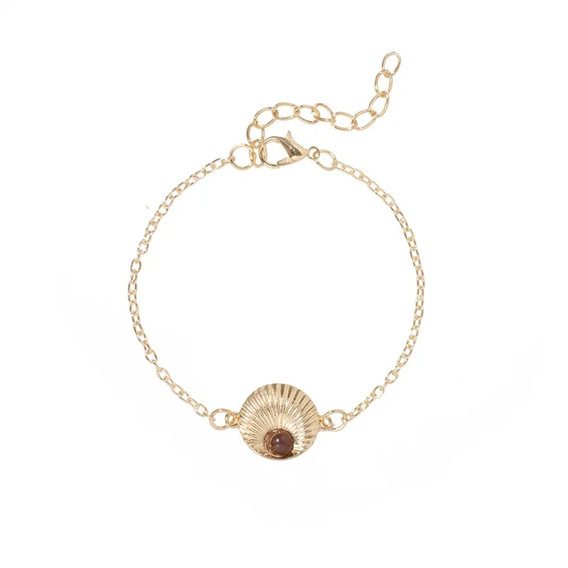 5 шт./компл. винтажные браслеты Золотая личность геометрические цветы бусины