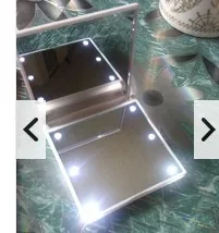 Led квадратное зеркало для макияжа Складное двухстороннее Abs Hd зеркало инструменты для макияжа дропшиппинг