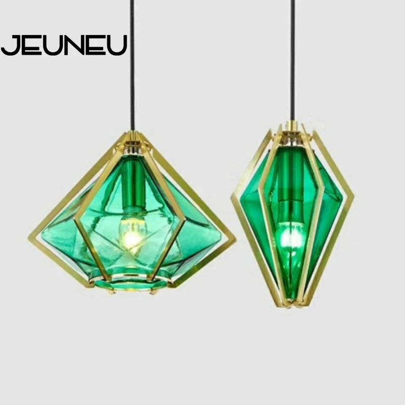 Современная Новинка стеклянный подвесной светильник светодиодный E27 220V 2 цвета