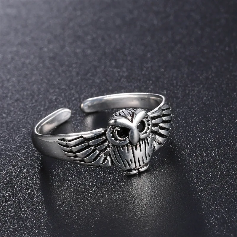 JIANERY богемные винтажные Серебристая сова кольца для женщин подарки девушек