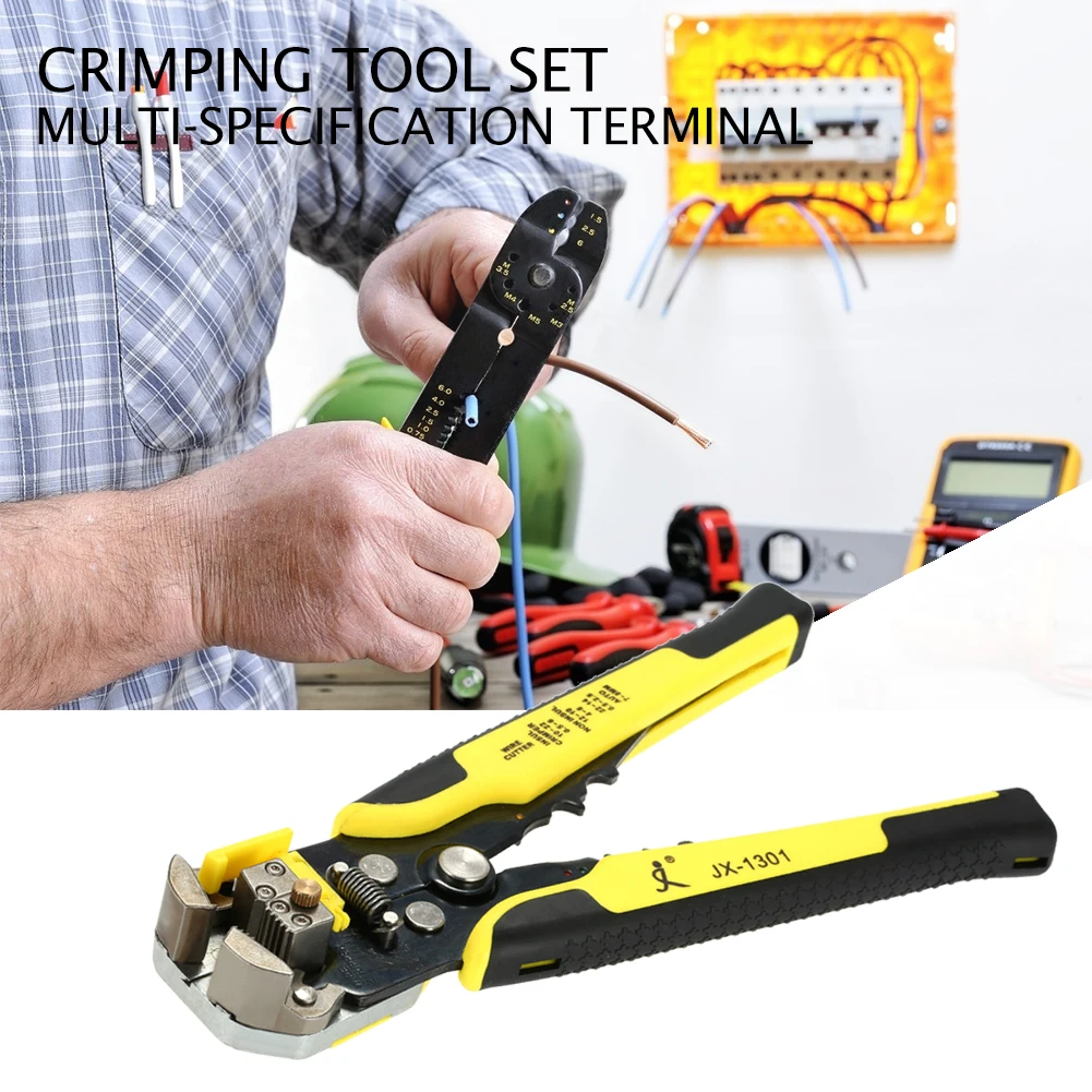 

Wire Stripper Ratchet Terminals Crimper Pliers Set Repair Clamp Hand Tools
