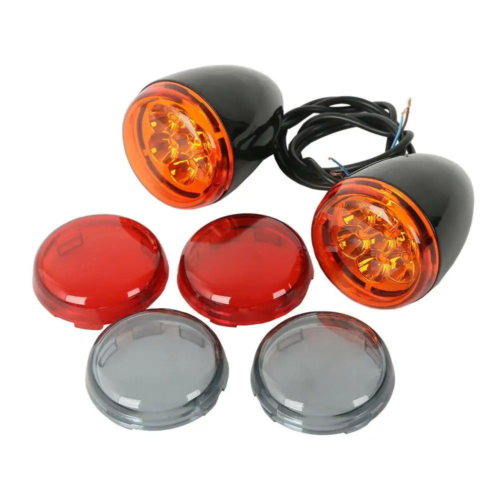 Мотоцикл задний Янтарный светодиодный индикаторы поворота кронштейн указать