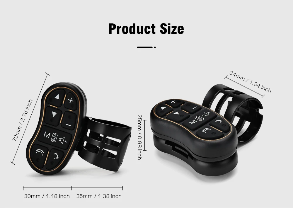 Универсальный Автомобильный руль управления Лер фосфоресцирующий 8 кнопок для