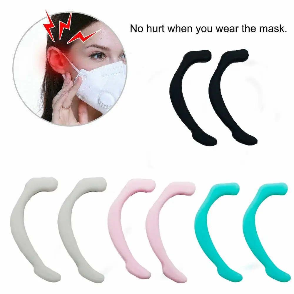 1 пара мягкая силиконовая маска для ушных крючков против протечек боли невидимые