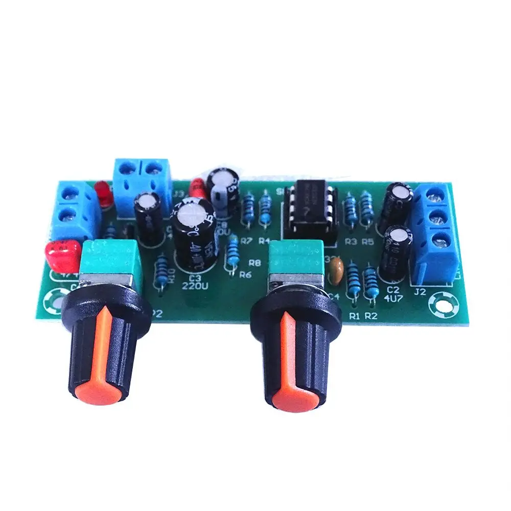 

High-precision Single supply low pass filter board subwoofer preamp board 2.1 channel DC 10-24v 22hz-300hz