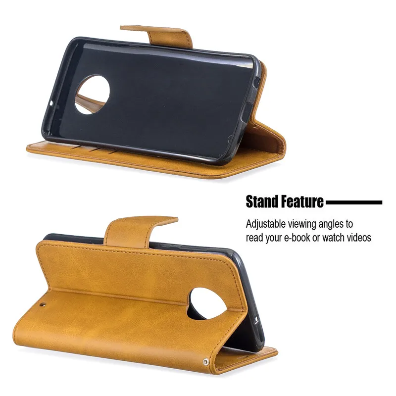 Кожаный чехол с откидной крышкой для Motorola Moto G6 Plus Бумажник телефона G 6 G6Plus XT1926 MotoG6