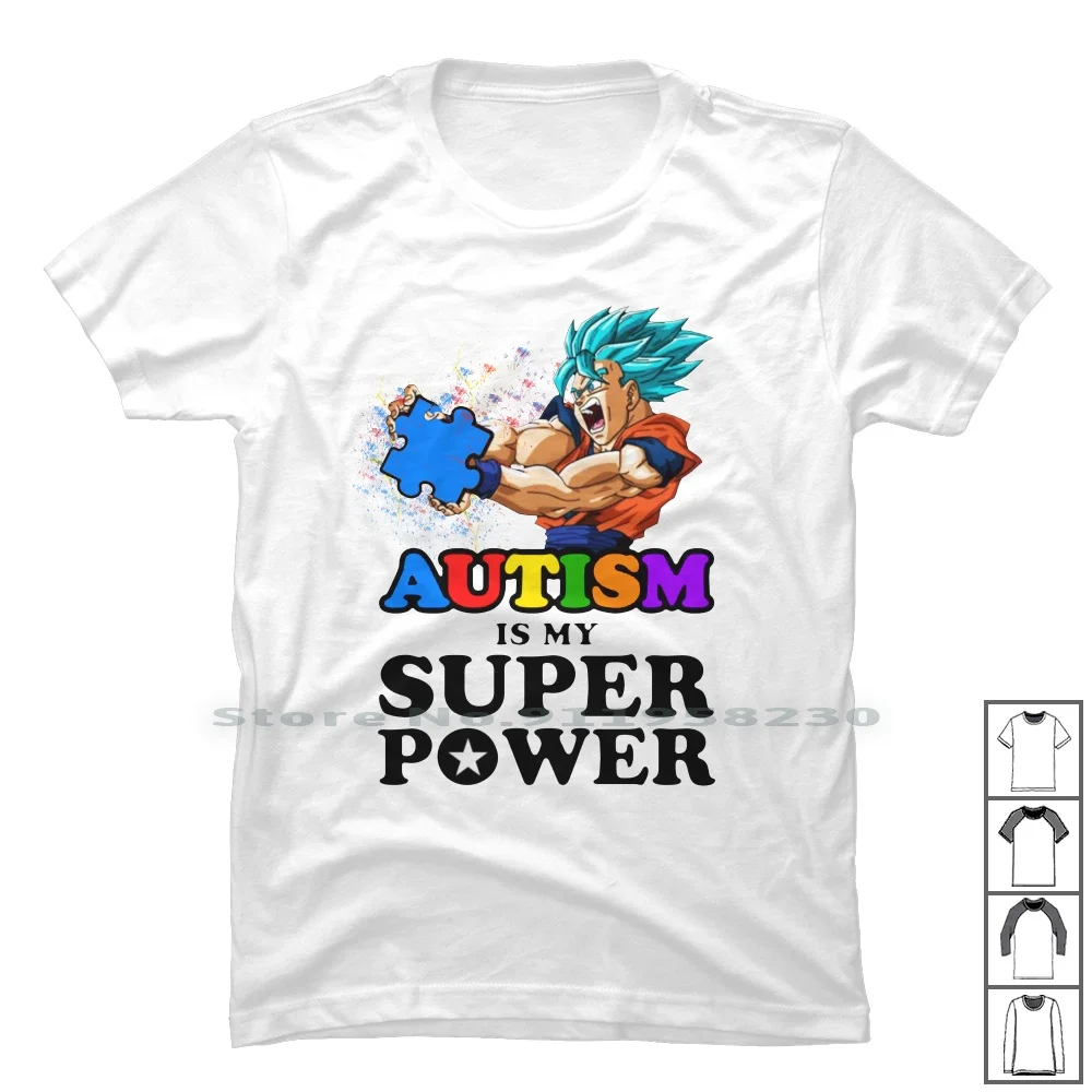 Забавная футболка с аутизмом Is My Super power 100% хлопок супер сила популярный
